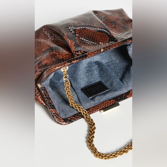 Snakeskin clutch by Clare V - Picture 5 of 6